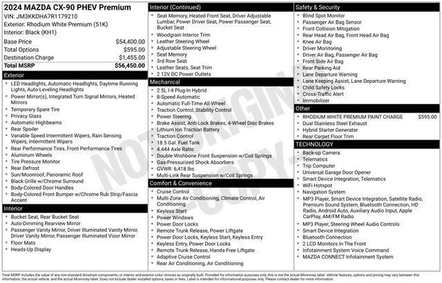 2024 Mazda CX-90 Plug-in Hybrid Premium