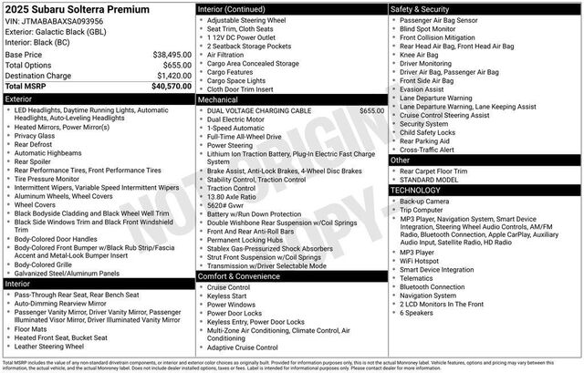 2025 Subaru Solterra Premium