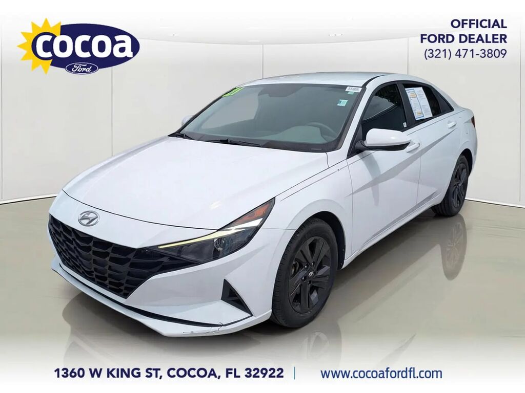 2021 Hyundai ELANTRA Hybrid Blue — photo 1 of 13
