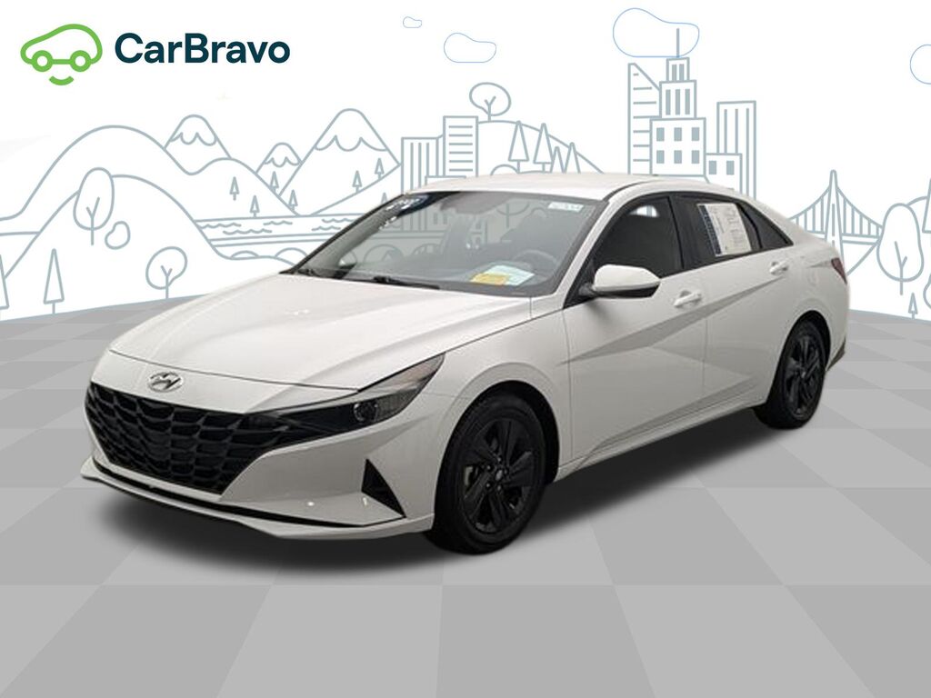 2022 Hyundai Elantra Hybrid Blue — photo 1 of 7