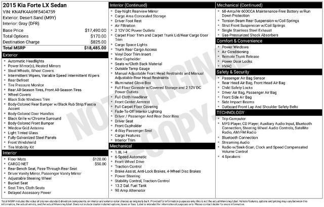 2015 Kia Forte LX