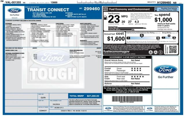 2017 Ford Transit Connect XLT