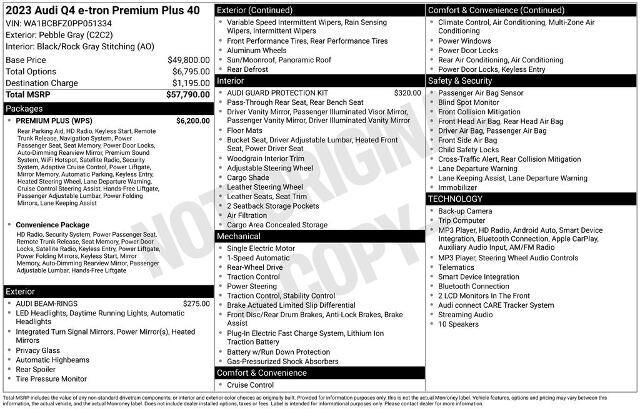 2023 Audi Q4 e-tron Premium Plus 40